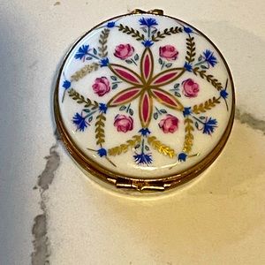 Vintage 22k Castle Limoges France Trinket Box